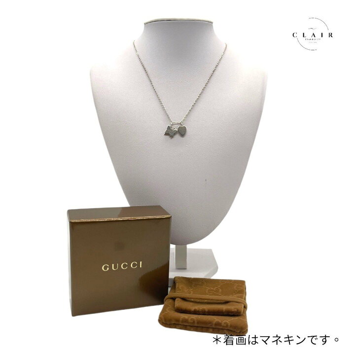 楽天市場】【中古】GUCCI グッチ バタフライ ハート ネックレッス 