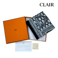 【中古】エルメス カレ65 Le Boubou H ブーブーH スカーフ ネイビー メンズ レディース HERMES