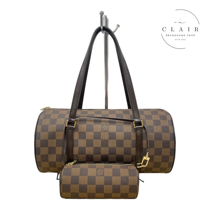 楽天市場】【中古】ルイヴィトン ダミエ パピヨン30 ハンドバッグ ミニ  