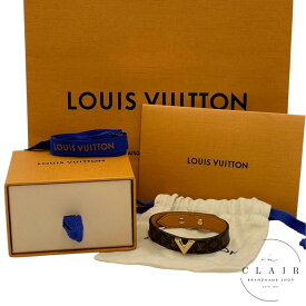 【中古】 展示品　LOUIS VUITTON ルイヴィトン ブレスレット・エセンシャル V モノグラム モノグラムキャンバス レザーブレスレット アクセサリー M6042E 送料無料 ブランド 美品 中古