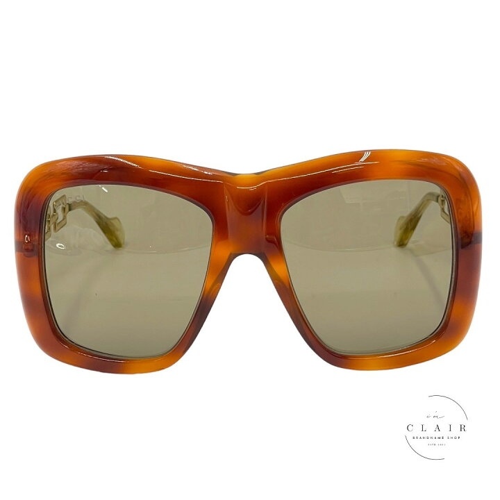楽天市場】【中古】グッチ gucci ゴールドチェーンフレーム サングラス  