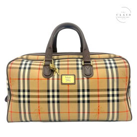 【中古】 BURBERRY バーバリー ノバチェック ハンドバック ボストンバック ヴィンテージ バッグ メンズ レディース ユニセックス 中古 ブランド