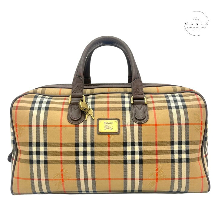 楽天市場】【中古】 BURBERRY バーバリー ノバチェック ハンドバック 