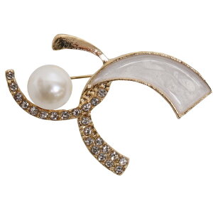 ブローチ 普段使いも楽しめる 一粒パール クロスデザイン 結婚式 入学式 卒業式 発表会 おしゃれ ラインストーン装飾 コサージュ ストールピン 普段使い 同窓会 謝恩会 お呼ばれ 七五三 パ