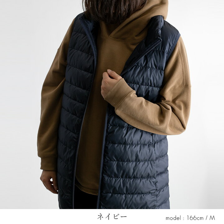 楽天市場 送料無料 再入荷 楽天1位 ライトダウンロングベスト 6色 M Ll 裏ポケット付 レディースファッション アウター トップス ベスト ダウンベスト ロングベスト ロング丈 ダウン 無地 防寒着 軽量ダウン 中綿 コートイン ゆったり 02 Clair Mode クレアモード