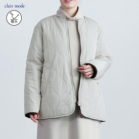 ★クーポン利用で5,391円★【オフグレー×カーキがラスト数着のみ/新作】 キルティングリバーシブル中綿コート 2色 M-LL 中わた 長袖 2way レディースファッション アウター ジャケット コート 両面 ノーカラー キルト 中綿 防寒 体型カバー 春秋冬 9442 【送料無料】