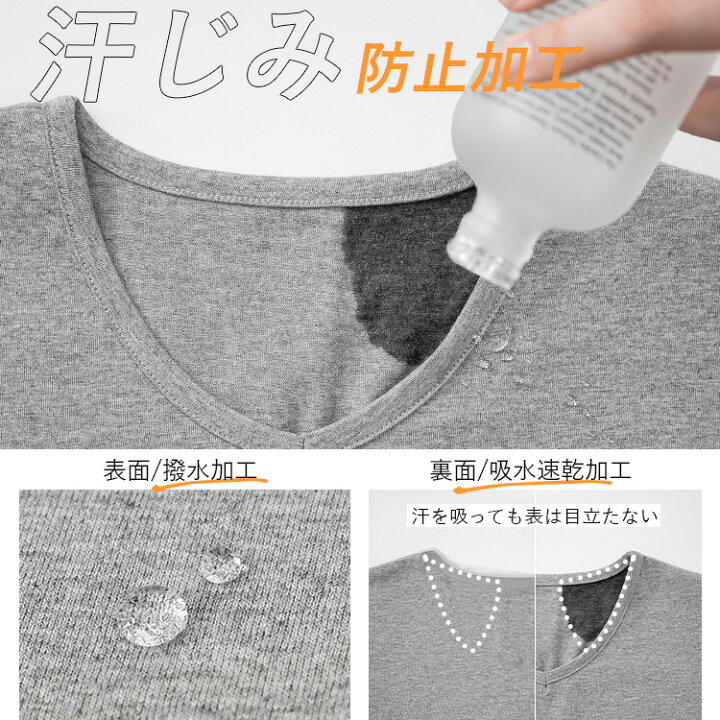 楽天市場 送料無料 新作 汗ジミ防止 Uvカット Vネックtシャツ 6色 フリー M 3l 洗える 半袖 レディースファッション トップス カットソー チュニック Tシャツ 体型カバー レディース 機能性 綿100 肌に優しい メt 6102 Clair Mode クレアモード