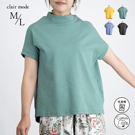 【4/30(火)8:59までセール開催中】【メール便OK/再入荷】 首元隠しのちょいネックTシャツ 4色 M L 洗える レディースファッション トップス インナー カットソー Tシャツ 半袖 綿100％ リブ シンプル ベーシック インナー 春夏 メt 9293◇※