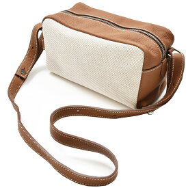Charles et Charlus / シャルルエ・シャルリュス TOILETTE グレインレザー キャンバスコンビ ショルダーポーチ