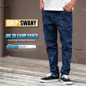 ��GRIP SWANY �O���b�v�X���j�[ �ʒ� COOLMAX DENIM JOG3D CAMP PANTS �N�[���}�b�N�X�f�j���W���O3D�L�����v�p���c GSP-OR01 �y �A�E�g�h�A �{�g���X �z