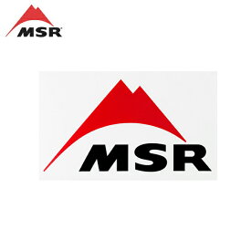 ★MSR エムエスアール MSR転写ステッカーM レッド/ブラック 36909 【 アウトドア シール 雑貨 】【メール便・代引不可】