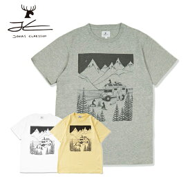 ★JONAS CLAESSON ジョナスクレアッソン Camping With Dog キャンピングウィズドッグ 18SS-M-BT-019-HY/E-019 【 Tシャツ 半袖 トップス 】【メール便・代引不可】