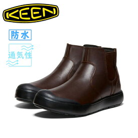 ★KEEN キーン ELENA CHELSEA WP エレナチェルシーウォータープルーフ Bison/Black 1027863 【 ウィメンズ レディース ブーツ 軽量 靴 アウトドア 防水 】