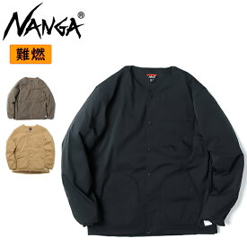 ★NANGA ナンガ 焚火 RIPSTOP INNER DOWN CARDIGAN タキビリップストップインナーダウンカーディガン 【 アウター コート ノーカラー タウンユース 防寒 アウトドア たきび 焚き火 】