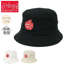 ★Manhattan Portage マンハッタンポーテージ Apple Wappen Bucket Hat アップルワッペンバケットハット MP246 【 帽子 キャンプ アウトドア バケハ 】【メール便・代引不可】