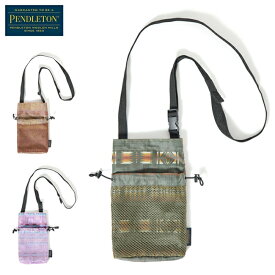 ★PENDLETON ペンドルトン YURIE コラボ NECK POUCH ネックポーチ PDT-TYR-241002 【 ユリエ ショルダーバッグ スマホポーチ ミニバッグ コンパクト 】【メール便・代引不可】