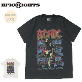 EPIC RIGHTS エピックライツ ACDC BLOW UP YOUR VIDEO EP-ACDC-02 【 Tシャツ バンドT ロックT ロックバンド 半袖 トップス 】【メール便・代引不可】