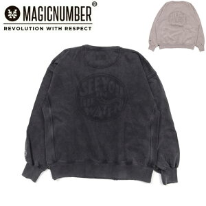 �y6/4 20:00�`6/11 1:59����N�[�|���z�z���z��MAGICNUMBER �}�W�b�N�i���o�[ XV DAMEGE CREW SWEAT XV�_���[�W�N���[�X�E�F�b�g 24AW-MN010 �y �g�b�v�X ���� �v���I�[�o�[ �_���[�W���H �z