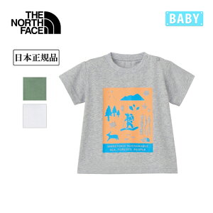 【30日〜31日限定★クーポン配布中】★THE NORTH FACE ザ・ノース・フェイス B S/S Shiretoko Toko Tee ベビーショートスリーブシレトコトコティー NTB32534ST 【 日本正規品 半袖 Tシャツ 乳児 トップス 】