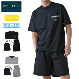 ★PENDLETON ペンドルトン SS Tee/Shorts/Bag Set ショートスリーブティー/ショーツ/バッグセット 5275-0011 【 トップス ボトムス Tシャツ 収納バッグ付き ユニセックス 半袖 セットアップ 】