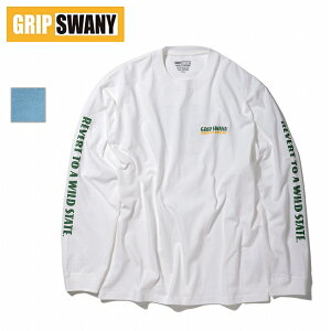 ��GRIP SWANY �O���b�v�X���j�[ BIRD PRINT L/S TEE �o�[�h�v�����g�����O�X���[�u�e�B�[ GSMCT0007 �y �g�b�v�X ���� ����T �R�b�g�� �A�E�g�h�A �z�y���[���ցE����s�z