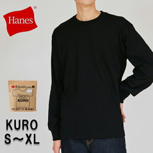 �y4/4 20���`4/10 23��59������N�[�|���z�z���z��Hanes �w�C���Y 1P HANES T-SHIRTS KURO �N���[�l�b�N�����O�X���[�uT�V���c Black HM4-C201 �y �g�b�v�X ���� ����T �p�b�NT �R�b�g�� �A�E�g�h�A �z