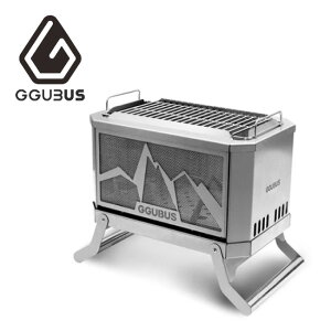 【クーポン配布中★】★GGUBUS クバス Full Stainless Dual Stove フルステンレスデュアルストーブ 【 二次燃焼焚き火台 グリル 料理 調理 煙が少ない BBQ アウトドア キャンプ 】