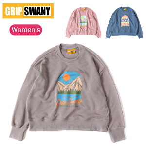 ��GRIP SWANY �O���b�v�X���j�[ W�fS PRINT SWEAT PULLOVER �E�B�����Y�v�����g�X�E�F�b�g�v���I�[�o�[ GSW-40 �y ���f�B�[�X �g�b�v�X ���� �g���[�i�[ �^�E�����[�X �L�����v �A�E�g�h�A �z
