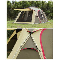 CAMPALJAPANキャンパルジャパンドームテントシュナーベル5ブラウン×サンド×レッド2773/5人用