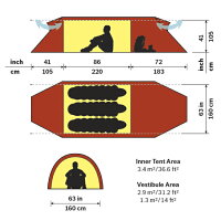 HILLEBERGヒルバーグテントトンネル型3人用アウトドアキャンプケロン3GT12770011【TENTARP】【TENT】