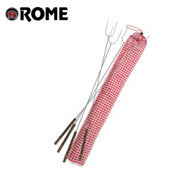 ★Rome Pie Iron ローム Set of 4 Forks With Storage Bag #3400-S 【BBQ】【CKKR】 BBQ用品 フォーク アウトドア