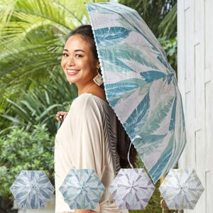 リーフ 日傘 折りたたみ日傘 晴雨兼用Maunaloa マウナロア ハワイアン柄 ハワイアン雑貨 可愛い ギフト プレゼント 母の日