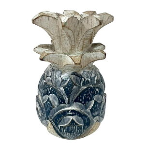 ウッド パイナップル インテリア 木製 オブジェ Sサイズ 9cm ハワイ雑貨 南国風 ナチュラル 置物ハワイアン雑貨 ハワイアン リゾート 木彫り 木製 インテリア雑貨 ハワイ