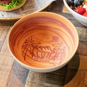 アロハウッド ボウル 19cm皿 ハワイアン 雑貨 ハワイ雑貨 おしゃれ かわいい キッチン Kahiko 食器