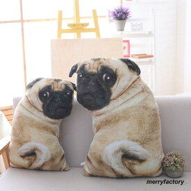 クッション パグ グッズ 雑貨 ぬいぐるみ 大サイズ 犬 Pug goods老人の日 かわいい 癒し インテリア 抱き枕 ソファ用 フレンチブルドッグ 犬好き ギフト 贈り物 プレゼント ふわふわ 大きい