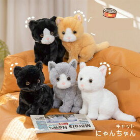 ハロウィンリース ぬいぐるみ 猫 リアル サバトラ ハチワレ ねこのぬいぐるみ ねこ ネコ 小さい ミケネコ 黒猫 茶トラ 天使のいたずら かわいい プレゼント 女の子 クリスマス お悔やみ