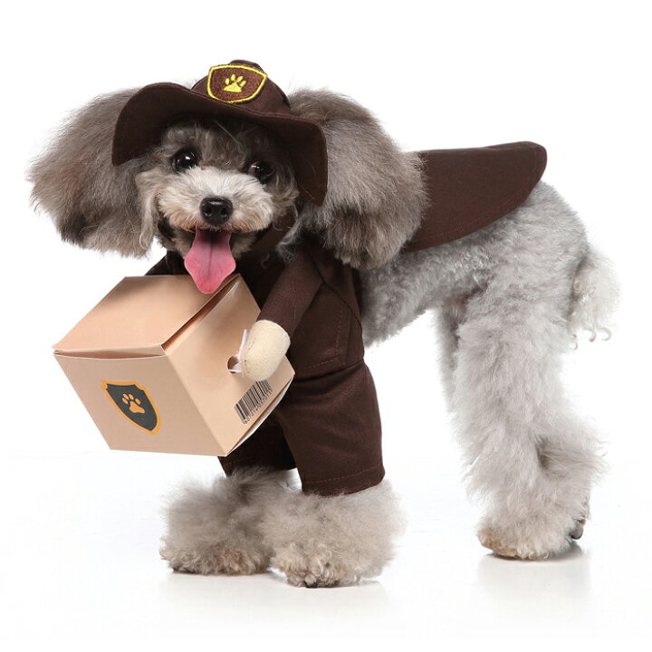 楽天市場 犬服 ドッグ コスプレ 配達員 ハロウィン 犬用 コスチューム 小型犬 中型犬 ネコポス Clarah