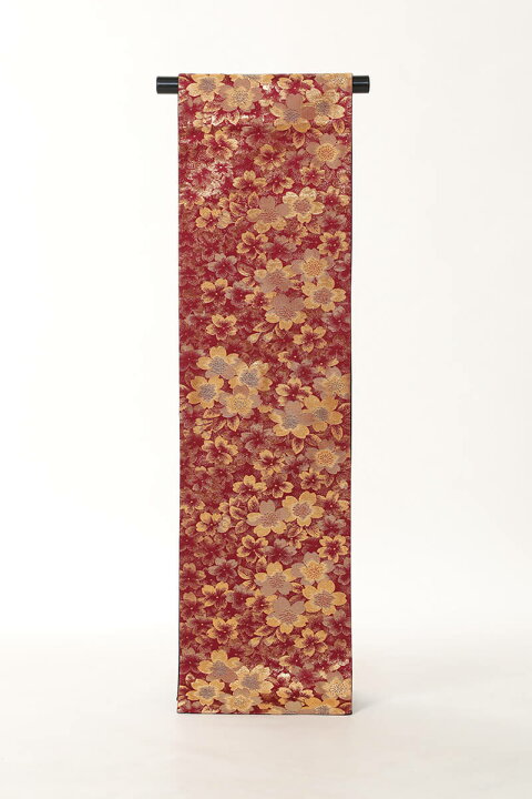 楽天市場】《フォーマル衣装》販売 クラレナの エンジ色 金 桜花 正絹  