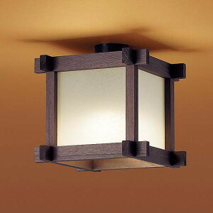 パナソニック 和風小型シーリングライト ダークブラウン LED(電球色) LGB58030K
