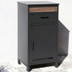 【メーカー直送】 おしゃれ 玄関 かわいい シンプル 郵便ポスト付 宅配ボックス Jake(ジェイク) ディムグレー PBX-006