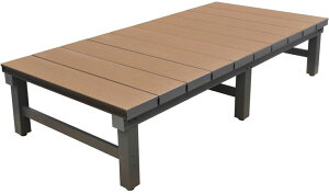 【メーカー直送】 分割式 人工木アルミDXデッキT5型 1800×900mm ブラウン ウッドデッキ 錆びに強い 4524804142521