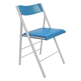【メーカー直送】 arrmet ポケットオリジナルクッション ブルー チェア 椅子 イス 折りたたみ おしゃれ イタリア産 W45×D45×H78×SH46cm