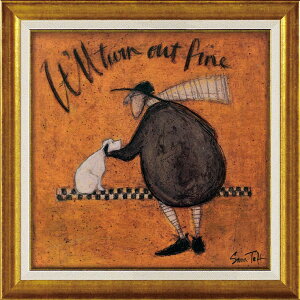 絵画 版画 額縁 おしゃれ サム トフト「うまくいくさ」 ST-08115