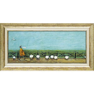 絵画 版画 額縁 おしゃれ サム トフト「ひつじ達と散歩」 ST-10035