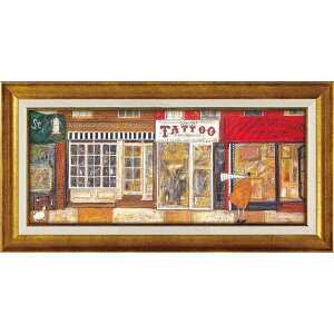 絵画 版画 額縁 おしゃれ サム トフト「あなたの住む街角で」 ST-10021