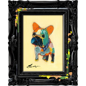 絵画 版画 額縁 おしゃれ オイルペイントアート 〜ペンキ デコフレーム シリーズ〜「イエロータイム」 OP-05819