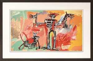 �A�[�g�p�l�� �o�X�L�A Jean-Michel Basquiat Boy and Dog in a Johnnypump 1982 IJB-62493 �Ǌ|�� �A�[�g�t���[�� �G�� �A�[�g�|�X�^�[ �z �k�� ���_�� ������� ���� ���r���O