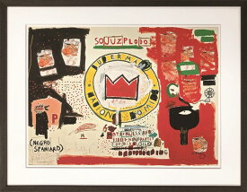 アートパネル バスキア Jean-Michel Basquiat Untitled (Crown) 1988 IJB-62496 壁掛け アートフレーム 絵画 アートポスター 額 北欧 モダン おしゃれ 玄関 リビング