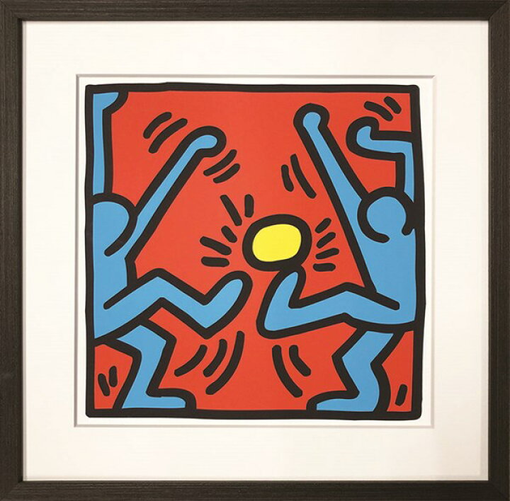 楽天市場】アートパネル キースヘリング Keith Haring Untitled IKH 