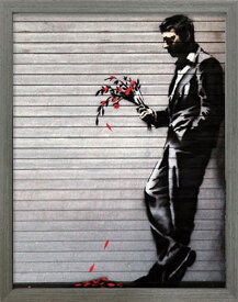 アートパネル バンクシー Banksy Wither IBA-61734 壁掛け アートフレーム 絵画 アートポスター 額 北欧 モダン おしゃれ 玄関 リビング